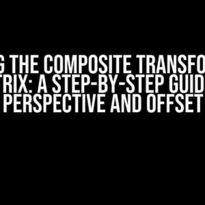 Creating the Composite Transformation Matrix: A Step-by-Step Guide to Perspective and Offset