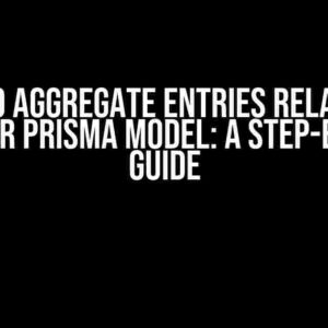 How to Aggregate Entries Related to Another Prisma Model: A Step-by-Step Guide