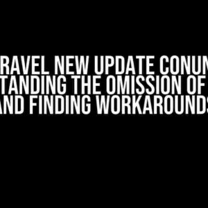 The Laravel New Update Conundrum: Understanding the Omission of api.php and Finding Workarounds