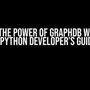 Unlock the Power of GraphDB with JDBC: A Python Developer’s Guide