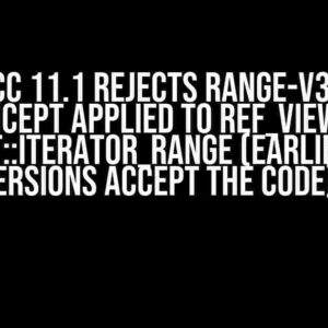 Why GCC 11.1 Rejects Range-v3 C++20 Concept Applied to ref_view of boost::iterator_range (Earlier GCC Versions Accept the Code)?